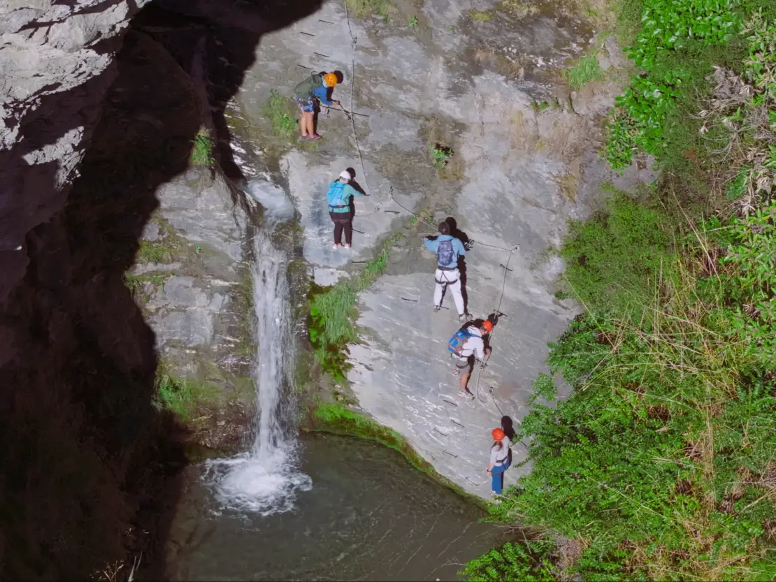 Get up close and personal with the waterfalls
